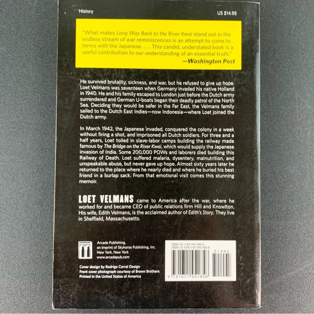 Long Way Back to the River Kwai by Loet Velmans. 2011.